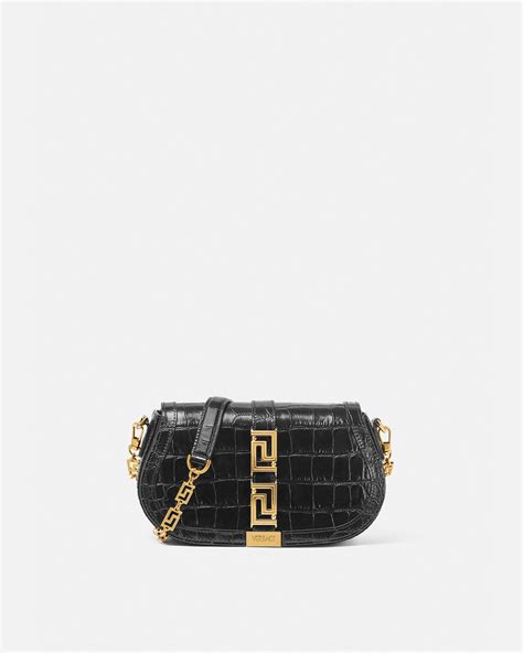 versace gram baleto bag|Versace croc shoulder bags.